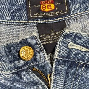 Route 66 Original Clothing Co Mens Blue Denim Cargo Jeans Size 12 Cotton Utility